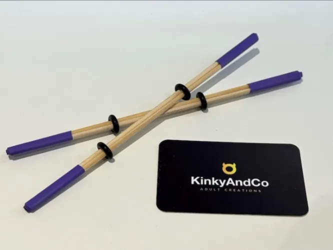 Bamboo nipple press clamps *Bdsm pain fetish torture mistress master bondage pain sado* sex toy adult only
