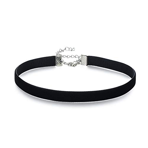 AnalysisyLove Classic Black Velvet Choker Necklace for Women Girls, Valentines Day Birthday Gifts, Halloween Cosplay Jewelry