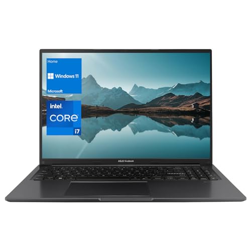 ASUS Vivobook Laptop, 16" FHD+ (1920 x 1200) Display, Intel Core i7-1255U Processor, 16GB RAM, 2TB SSD, Webcam, HDMI, Wi-Fi, Windows 11 Home, Black - 16GB RAM | 2TB SSD