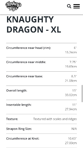 KNAUGHTY DRAGON - XL