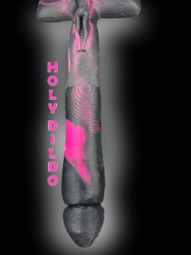Holy Crucifix Dildo- 14 Inch Long Dildo Sex Toy | Large (14 INCH) / Glow In The Dark