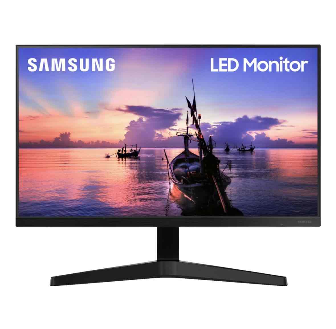 Samsung - 27" T350 Series IPS FHD, AMD FreeSync Monitor (VESA, HDMI, VGA) - Dark Blue Gray