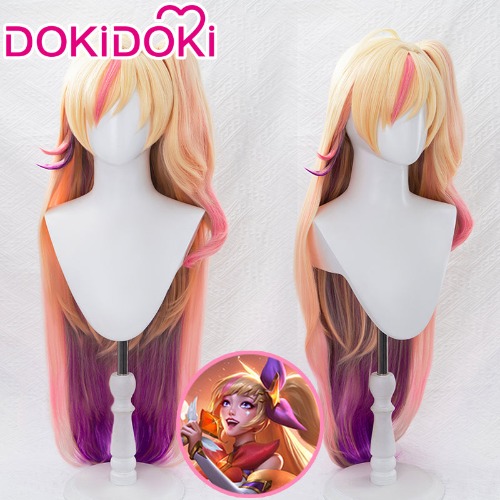 【Ready For Ship】DokiDoki Game League of Legends Cosplay Star Guardian Seraphine Cosplay Long Wig | Seraphine