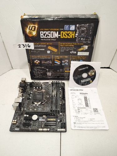 GIGABYTE B250M-DS3H Socket 1151 B250 DDR4 Motherboard  #2316