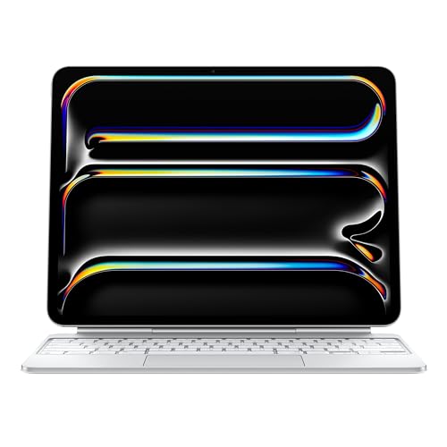 iPad Magic Keyboard Case for iPad Pro 13-inch (M4), Great Typing Experience, Built-in Trackpad, Function Row, US English - White - White