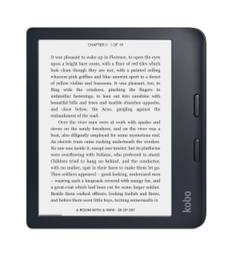 Kobo Libra 2 | Schwarz eReader | Wasserdichter 7-Zoll-Touchscreen | Blendfrei | Anpassbare Helligkeit und Farbtemperatur | Blaulichtreduzierung | - Single