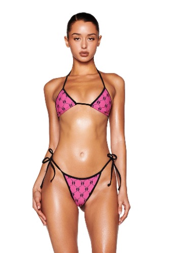 MONROE BIKINI TOP - PINK : DIGITAL : GIRLY POP