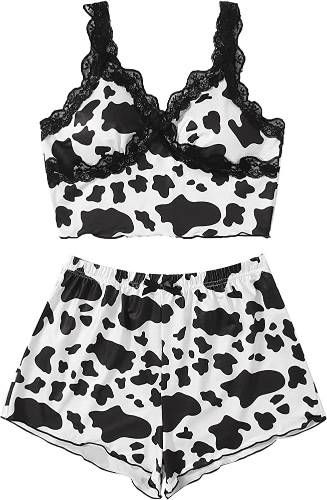 Cow Print Sleep Set