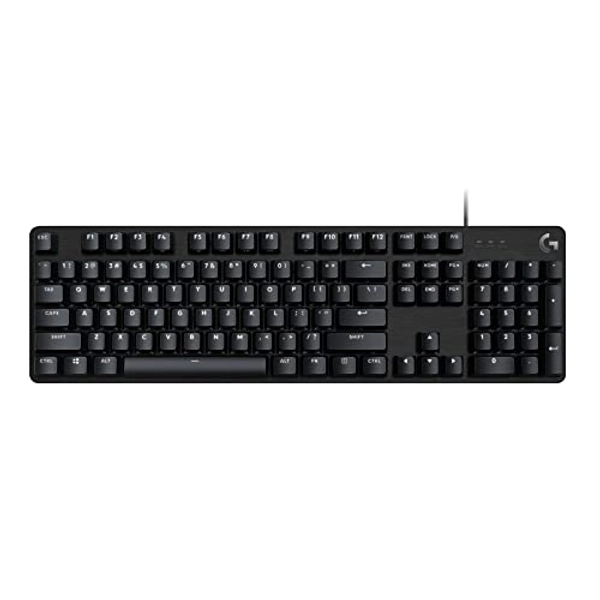 Logitech G413 SE Full-Size Mechanical Gaming Keyboard - Backlit Keyboard with Tactile Mechanical Switches, Anti-Ghosting, Compatible with Windows, macOS - Black Aluminum