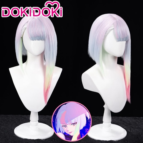 【 Normal Ver】【Ready For Ship】DokiDoki Anime Cyberpunk: Edgerunners Cosplay Lucyna Kushinada Wig Lucy Short | Lucy Normal Ver