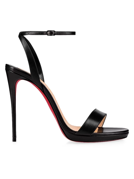 Loubi Queen 120MM Leather Sandals