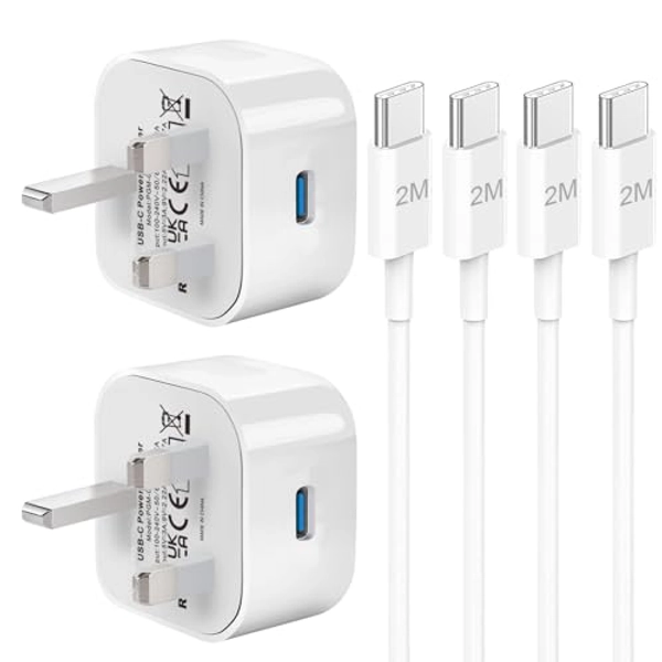 Samsung Fast Charger,2Pack 2M USB Type C Phone Charger Cable and Plug Fast Charge 25W Super Charging for Galaxy S24/S23/S22/S21/S20 fe/A15/A14/A13/A23/A05S/A04S/A25/A33/A34/A35/A53/A54/A55/M15/M35/M55