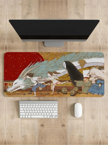 Spirited Away Mouse Pad, Gaming Mouse Pad, Desk Mat, Customize Mouse Pad, Movie Mouse Pad