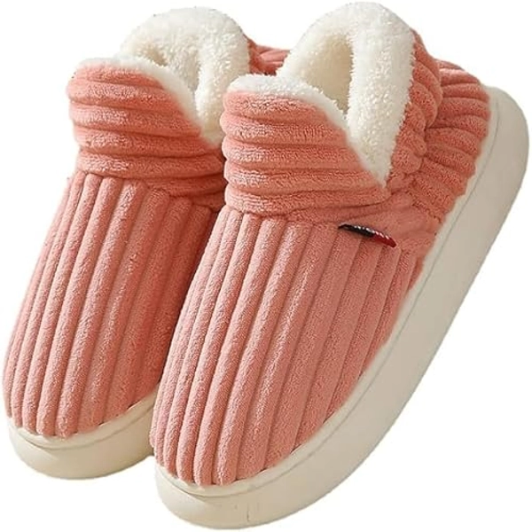 Caistre Women Men Ankle Bootie Slipper Plush Warm Indoor Outdoor Shoes Comfy Fleece Lined Memory Foam Slipper with Anti-Slip Sole
