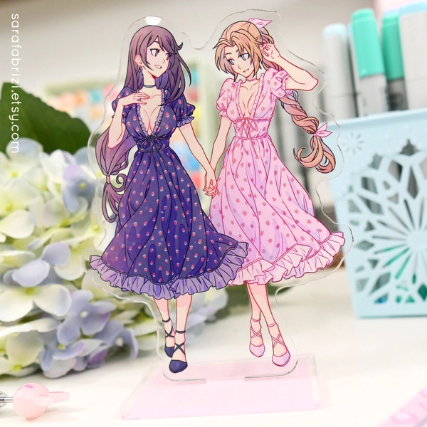 Tifa & Aerith in Strawberry Dress Standee - FF7R