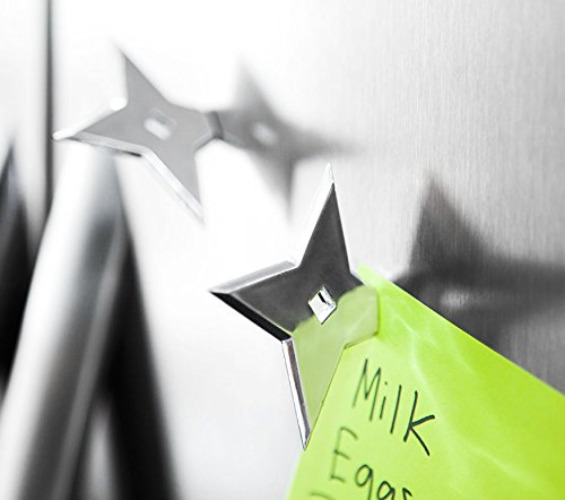 Cool Fridge Ninja Star Magnet, Decorative Whiteboard Magnets for Office, Home & School, Funny Anime Theme Refrigerator Magnets for Kids - Bullseye Office - 
