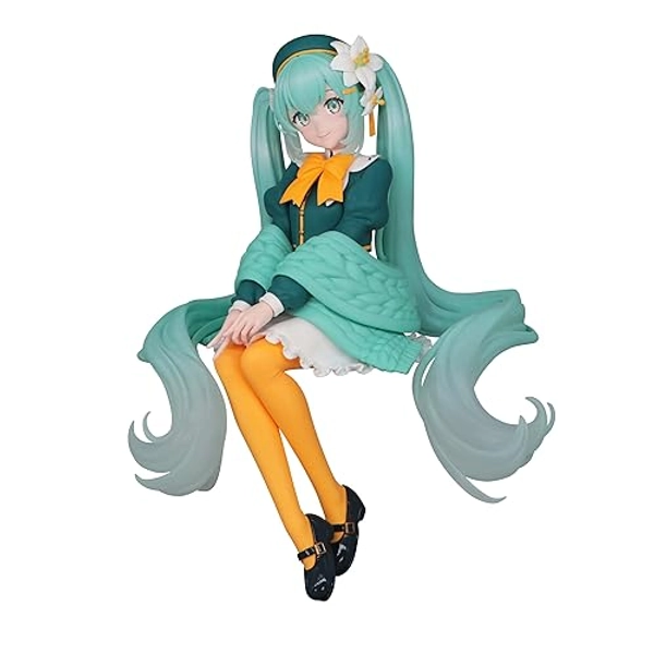 Furyu Hatsune Miku PVC Noodle Stop Flower Fairy Lily Statue 14cm, Black