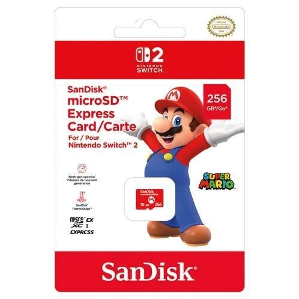 SanDisk microSDXC Express Card / Memory Card A1 U3 (Up to 880MB/s) PCIe NVMe UHS-I 256GB - SanDisk Super Mario Edition di Liberty Game Store | Tokopedia