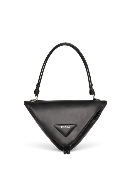 Prada Padded Nappa Leather top-handle Bag | Black | FARFETCH