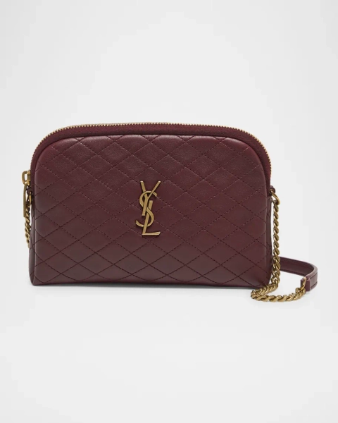 Gaby Mini YSL Crossbody Bag in Quilted Leather