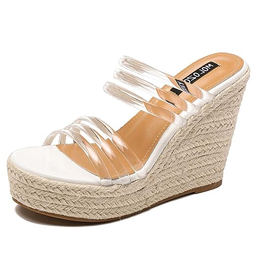 Womens Slip On Wedge Sandals - 8.5