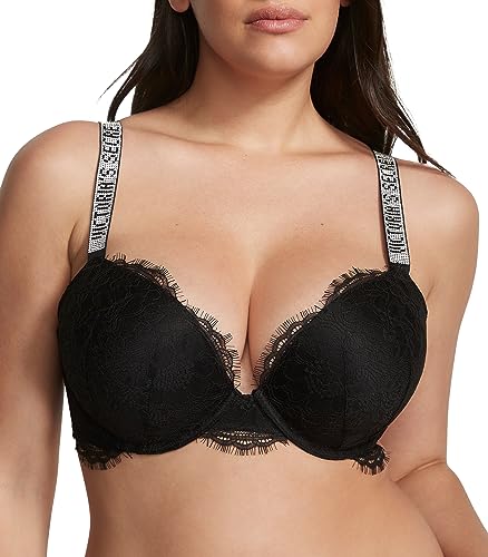 Victoria's Secret Very Sexy Push Up Bra - 34DD - Black Lace