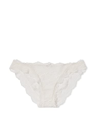 Victoria's Secret Lace Cheekini Panty - Coconut White Lace - Large