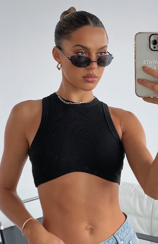 Commit To Me Crop Black | XS