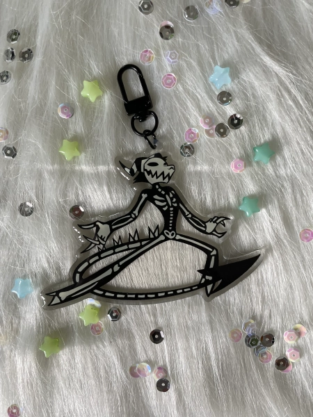 Helluva Boss Striker skeleton keychain (4 ich)