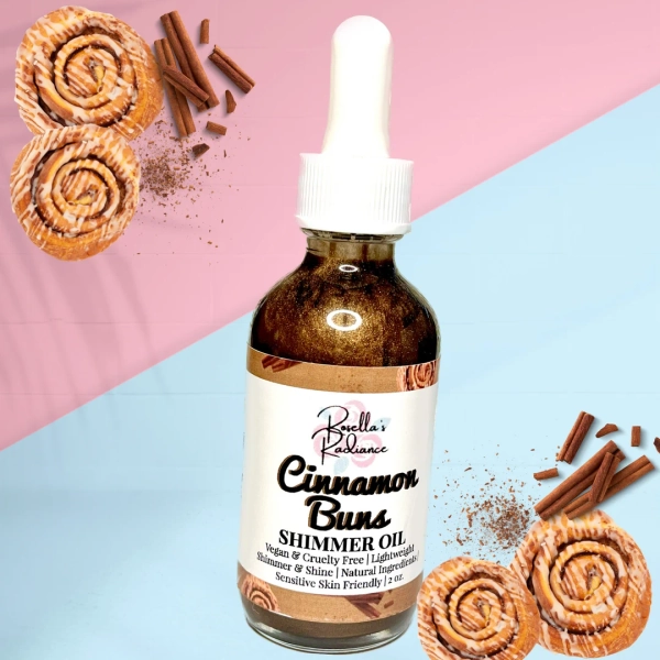 Cinnamon Bun Shimmer Oil Skincare Sensitive Skin Body Oil Moisturizer Serum Body Butter Sugar Scrub - Etsy Switzerland