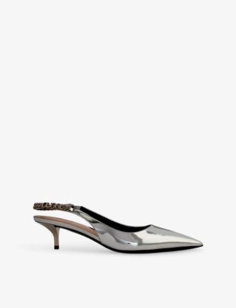 Gucci Signoria 45 Sling-Back Leather Heeled Courts
