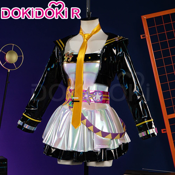 【In Stock】【Size S-2XL】Dokidoki-R Vsinger Cosplay Kagamine Rinn Costume Muse Dash