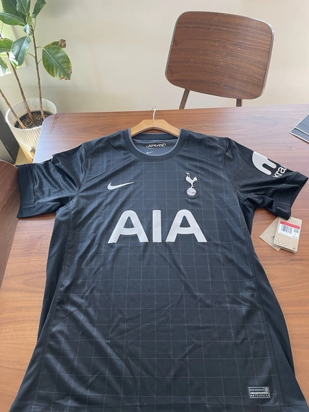 Nike Tottenham Hotspur Black Soccer Jersey Shirt (Away kit | Large)