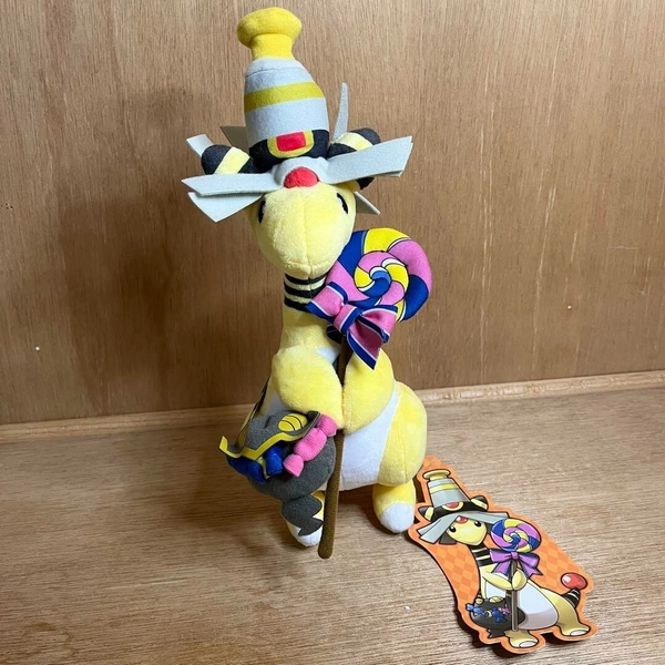 Pokemon Center Original Plush Doll We Are TEAM TREAT Ampharos Limited Yellow