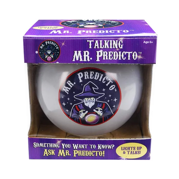 Mr. Predicto Fortune Teller Crystal Ball - Ask a Question & He Speaks an Answer - Christmas Stocking Stuffers Kids Love, Christmas Toys 2022, Magic Ball for White Elephant Gift, Great for Secret Santa