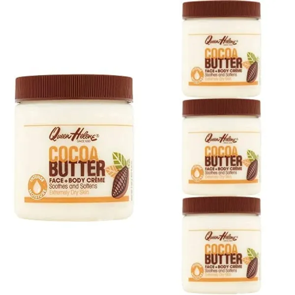 Queen Helene Cocoa Butter Face & Body Crème, 4.8 Oz (Pack of 4) - 