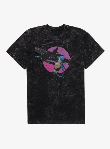 Arcane Jinx Attack Mineral Wash T-Shirt