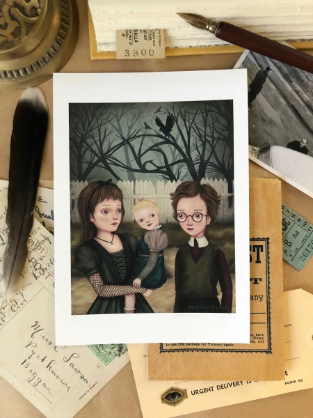 The Baudelaires Giclée Art Print 5x7| A Series Of Unfortunate Events