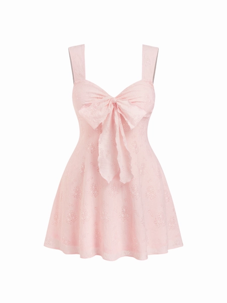 Sweetheart Bowknot Cami Mini Dress Curve & Plus