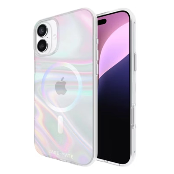 Case-Mate Apple iPhone 16 Plus Soap Bubble MagSafe Compatible Case - Iridescent