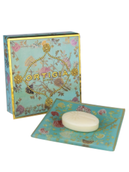 Florio Glass Plate & Soap Box 