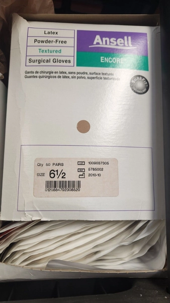 Ansell Encore Surgical Gloves - Size 6.5 (Lot of 5 pairs) - FREE SHIPPING