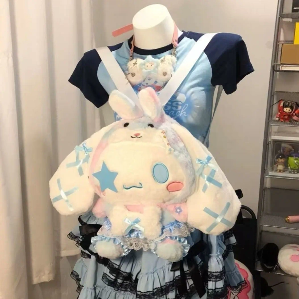 Sanrio Cinnamoroll Lolita Plush Cute Backpack Y2k Sweet Spicy JK Girl Soft Kawaii Doll Bag Japanese Style Harajuku Shoulders Bag - AliExpress 1524