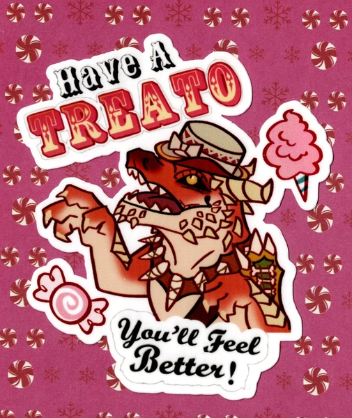 Poppers Have A Treato Baldur's Gate Meme Vinyl Sticker