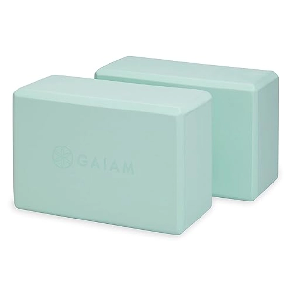 Gaiam Yoga Block - Supportive Latex-Free Eva Foam - Soft Non-Slip Surface with Beveled Edges for Yoga, Pilates, Meditation - Yoga Accessories for Stability, Balance, Deepen Stretches