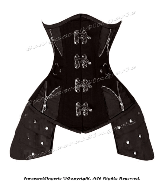 Heavy Duty 26 Double Steel Boned Waist Training Cotton Underbust Corset #8405-A