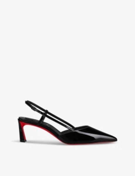 Condoroline 55 patent-leather heeled courts