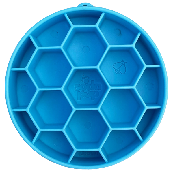 Honeycomb Design eBowl Enrichment Slow Feeder Bowl for Dogs