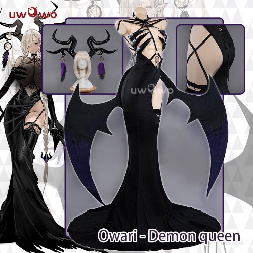 【Pre-sale】Uwowo Azur Lane IJN Owari Fanart Demon Queen 18+ Halloween Cosplay Costume - S