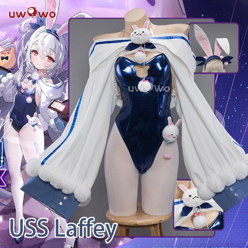 【In Stock】Uwowo Azur Lane Laffey Bunny Cosplay Costume - 【In Stock】S